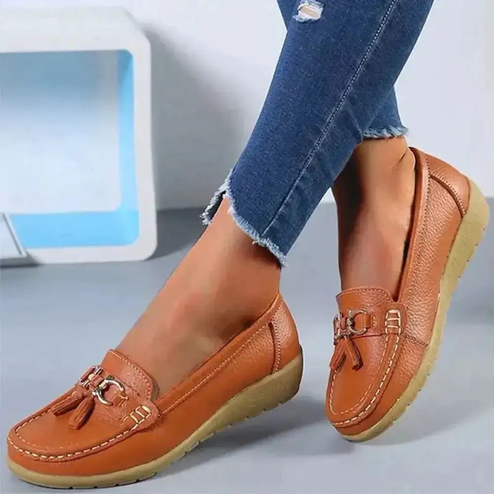 Cozy Ortho Walk Loafers Light Brown / 42 shoes woman